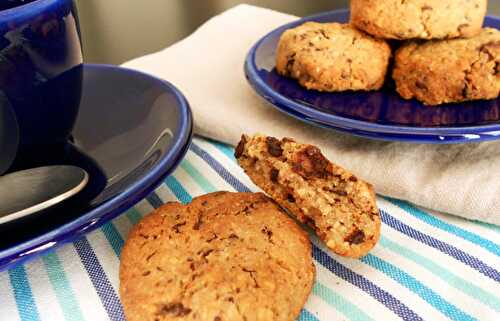 Cookies chocolat et noix {vegan, sans gluten, sans matières grasses} Desserts