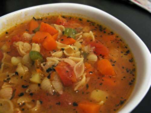 Courge façon minestrone Soupes