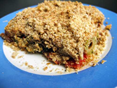 Crumble de légumes d'été aux olives Plats complets