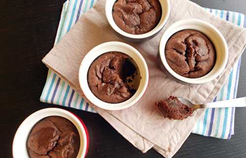 Fondants au chocolat vegan {avec ou sans gluten} Desserts