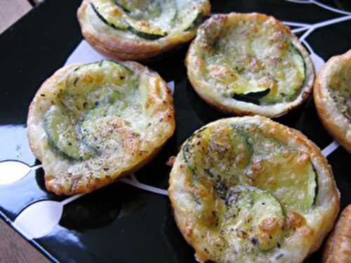 Mini-tartes feuilletées aux courgettes Apéritifs