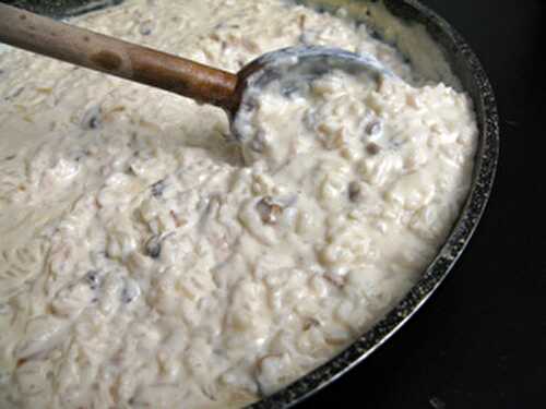 Risotto aux champignons Pâtes et riz - Recettes vegan