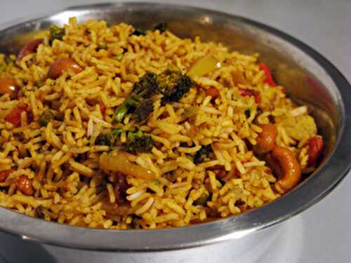 Riz byriani aux légumes Pâtes et riz, Recettes du monde, Recettes indiennes