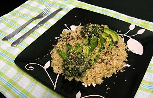 Salade de quinoa, avocat et tartare d'algues Salades