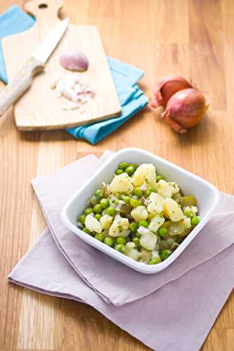Salade pommes de terre et petits pois Salades - Recettes vegan
