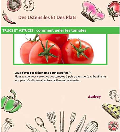 Comment peler les tomates