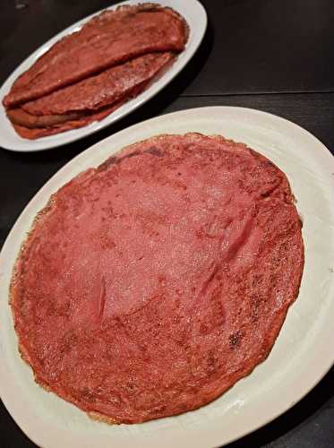 Crêpes aux framboises