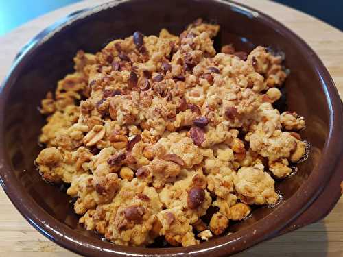 Crumble de potimarron et cacahuètes