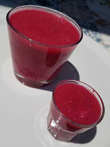 Gaspacho de betterave et pomme