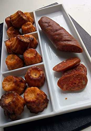 Minis cannelés au chorizo