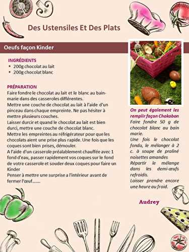 Oeufs façon Kinder