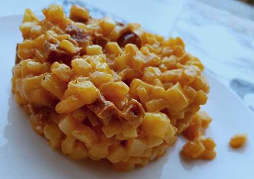 Pomme de terresotto ou risotto de pomme de terre au chorizo