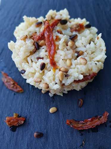 Risotto aux tomates séchées, pignon et parmesan