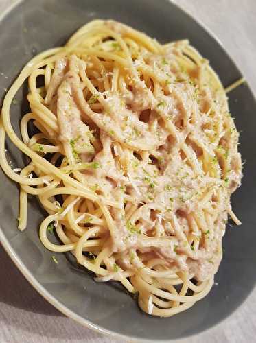 Spaghetti à l'ail et au citron