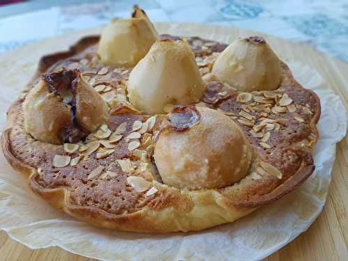 Tarte aux poires amandine à ma façon