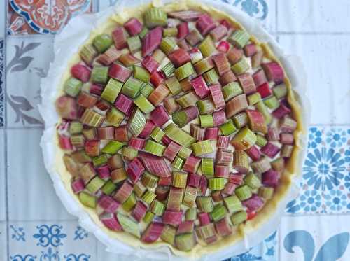 Tarte fraises rhubarbe