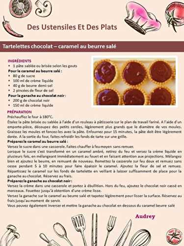 Tartelettes chocolat – caramel au beurre salé