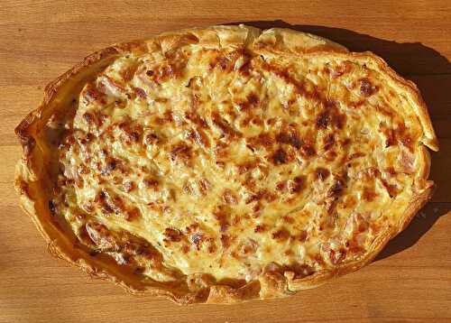 Tarte-quiche jambon fromage - Des Grumeaux Dans Ma Cuisine