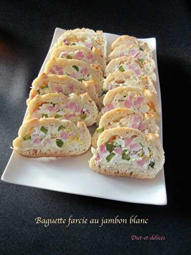 Baguette farcie au jambon blanc