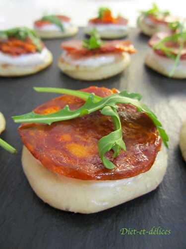 Blinis au chorizo