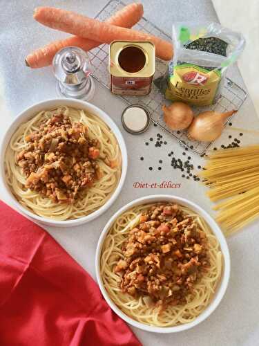 Bolognaise de lentilles du Berry