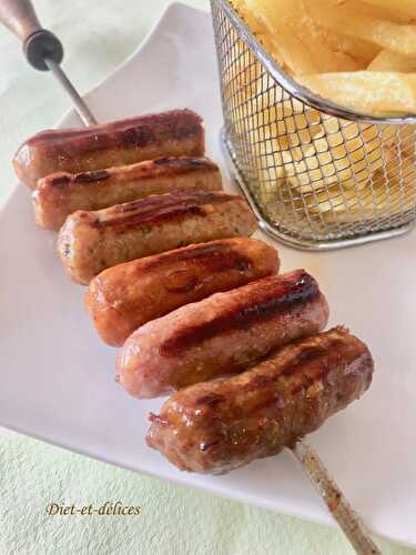 Brochettes de saucisses