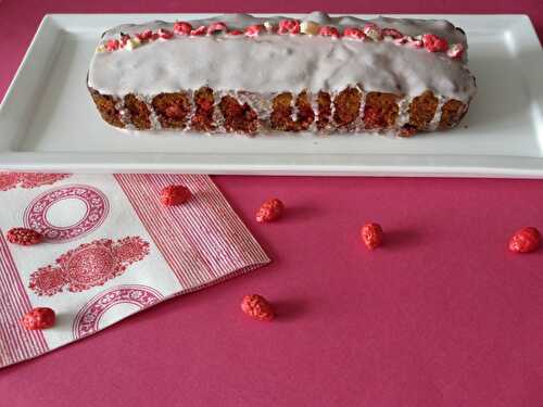 Cake aux pralines roses et chocolat blanc : Diet & Délices - Recettes dietétiques