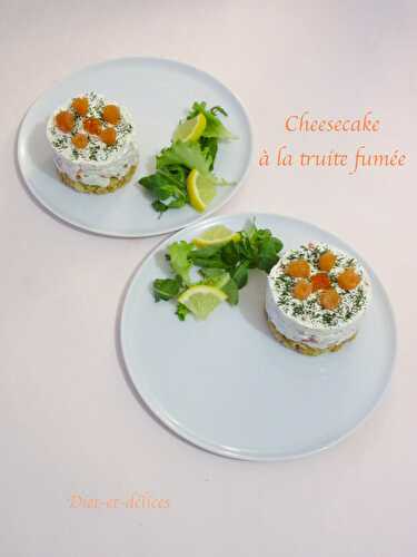 Cheesecake à la truite fumée