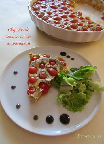 Clafoutis de tomates cerises au parmesan