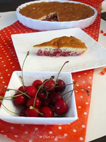 Clafoutis léger aux cerises et pistaches