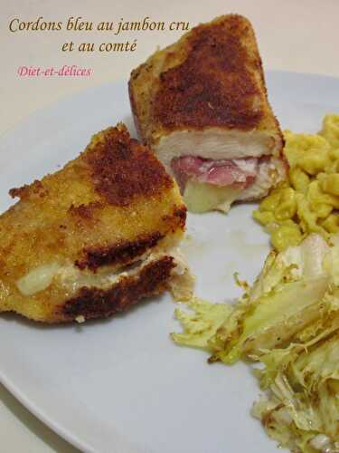 Cordons bleu au jambon cru et comté