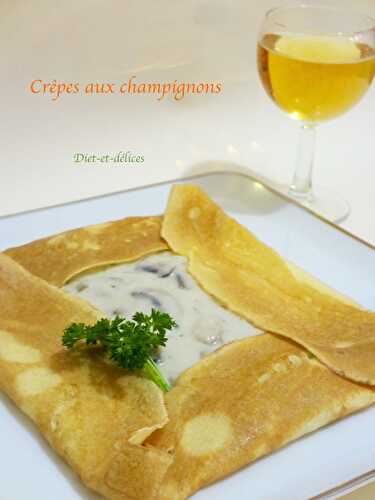 Crêpes aux champignons