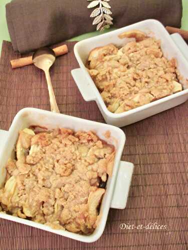 Crumble aux pommes et poires