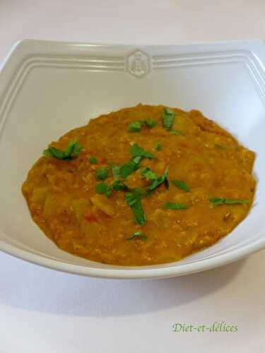 Dahl de lentilles corail au cook expert