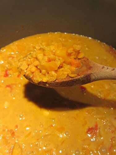 Dahl de lentilles corail