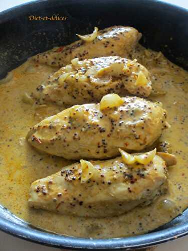 Filets de poulet à la moutarde et au miel