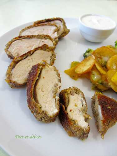 Filets de poulet en croûte d’herbes