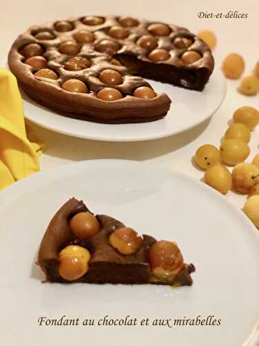 Fondant au chocolat et aux mirabelles