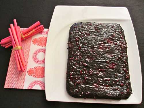 Fondant au chocolat et framboises