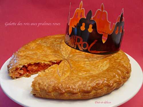 Galette des rois aux pralines roses