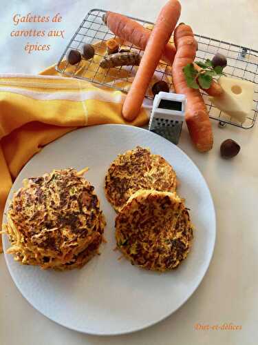 Galettes de carottes aux épices