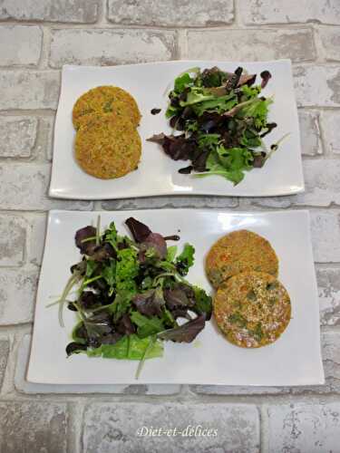 Galettes de quinoa aux carottes et céleri branche