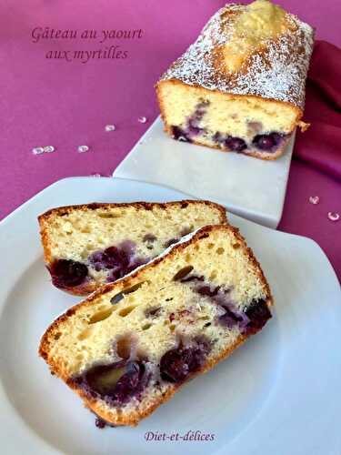 Gâteau au yaourt aux myrtilles