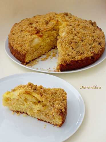 Gâteau streusel aux pommes