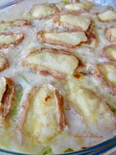 Gratin de poireaux et pommes de terre au Maroilles