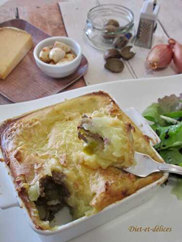 Hachis parmentier au poireau