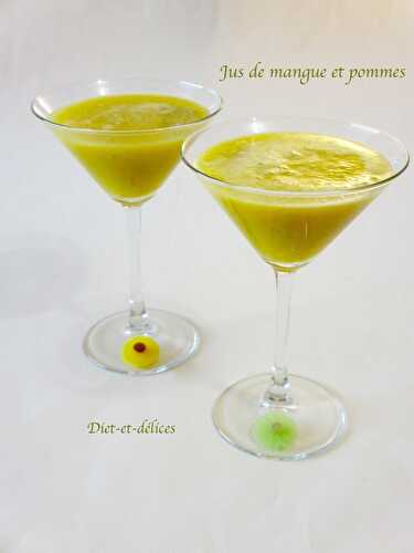 Jus de mangue et pommes