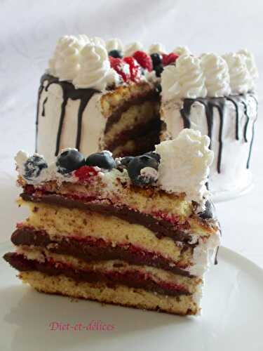 Layer cake aux framboises