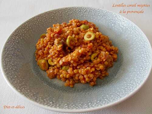 Lentilles corail mijotées à la provençale