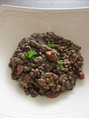 Lentilles vertes du Puy à la moutarde